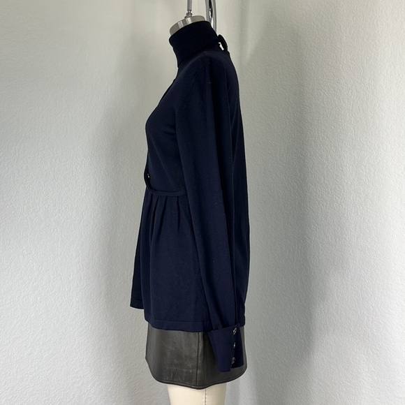 Burberry Merino Knit Piped Nova Check Turtleneck Sweater - Picture 4 of 12